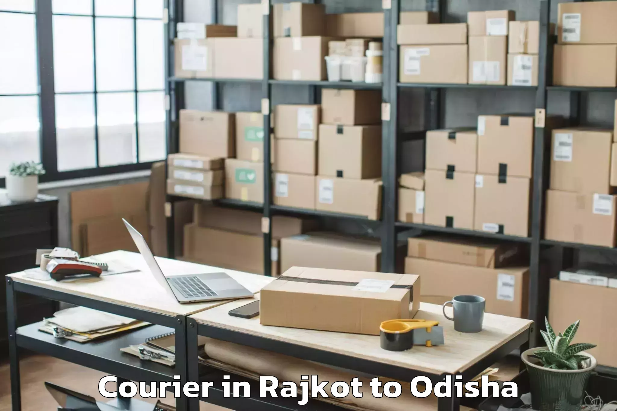 Book Rajkot to Laikera Courier Online